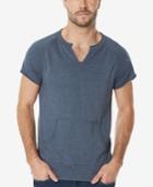Buffalo David Bitton Men's Split-neck Short-sleeve Sweatshirt