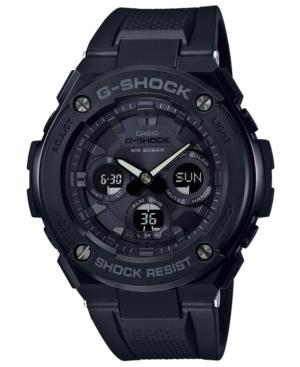 G-shock Men's Solar Analog-digital Black Resin Strap Watch 49.3mm