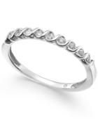 Diamond S-curve Stack Ring (1/6 Ct. T.w.)