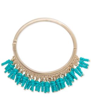 Robert Rose For Inc International Concepts Gold-tone Shaky Beads Hinged Bangle Bracelet, Only At Macy's