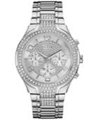 Guess Women's Crystal Accent Stainless Steel Bracelet Watch 44mm U0628l1