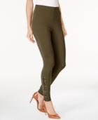 Jpr Laced-hem Skinny Ponte Ankle Pants