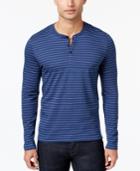 Kenneth Cole Reaction Men's Men's Marco Striped Henley