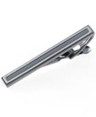 Kenneth Cole Reaction Tie Clip, Polished Hematite And Brushed Nickel With Gift Box
