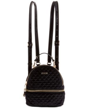 Guess Cool School Velvet Small Backpack