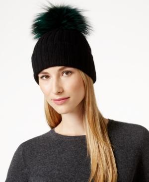 Portolano Fox Fur Pom Beanie
