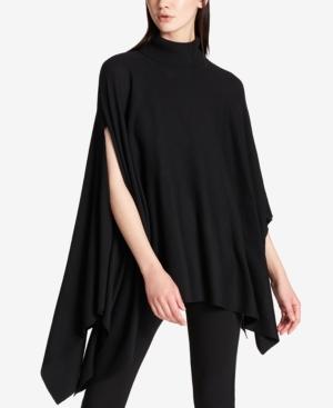 Dkny Asymmetrical Turtleneck Poncho