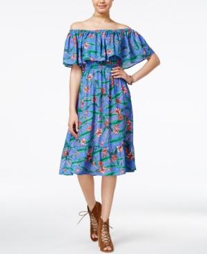 Shift Juniors' Off-the-shoulder Peasant Dress, Only At Macy's