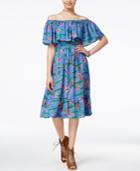 Shift Juniors' Off-the-shoulder Peasant Dress, Only At Macy's