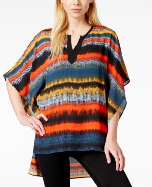 Kensie Noisy Stripes Pullover Tunic