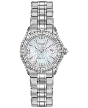 Citizen Women's Signature Diamond Accent Stainless Steel Bracelet Watch 28mm Ew2270-86d