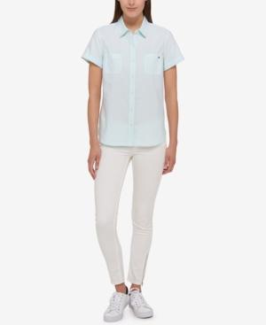 Tommy Hilfiger Cotton Camp Shirt, Created For Macy's