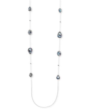 Judith Jack Sterling Silver Abalone And Marcasite Long Length Necklace