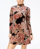 Be Bop Juniors' Mock-neck A-line Dress