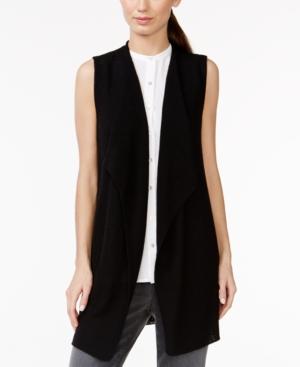 Eileen Fisher Ribbed Wool Long Vest