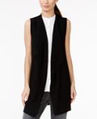Eileen Fisher Ribbed Wool Long Vest