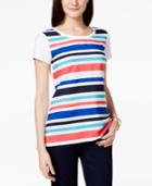 Tommy Hilfiger Mixed Media Striped Tee
