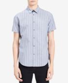 Calvin Klein Jeans Men's Vertical Stripe-print Shirt
