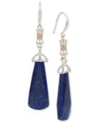 Robert Lee Morris Soho Two-tone Stone Wire-wrapped Drop Earrings