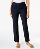 Karen Scott Midnight Wash Straight-leg Jeans, Only At Macy's