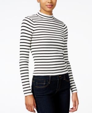 Bar Iii Ribbed Mock-neck Top, Only At Macy's