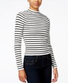 Bar Iii Ribbed Mock-neck Top, Only At Macy's