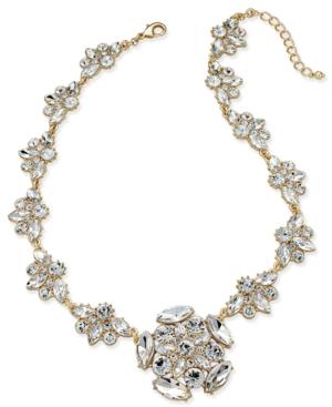 Charter Club Gold-tone Crystal Cluster Collar Necklace, Only At Macy's