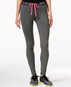 Material Girl Active Logo Drawstring Leggings, Only At Macy's