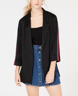 Almost Famous Juniors' Stripe-sleeved Jacket