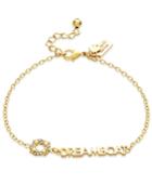 Kate Spade New York Gold-tone Dreamboat Pave Life Ring Bracelet