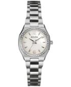 Bulova Women's Diamond Accent Stainless Steel Bracelet Watch 26mm 96r199