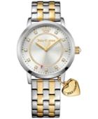 Juicy Couture Women's Socialite Two-tone Stainless Steel Bracelet Watch With Charm 36mm 1901477