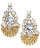 Kate Spade New York Gold-tone Imitation And White Pearl Stud Earrings