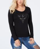 Guess Cotton Beaded-logo Top