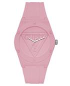 Guess Unisex Light Pink Silicone Strap Watch 42mm