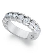 Diamond Ring, 18k White Gold Certified Diamond Box Band Ring (1-1/2 Ct. T.w.)