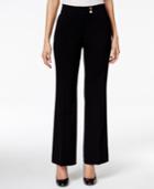 Jm Collection Extend-tab Straight-leg Pants, Only At Macy's