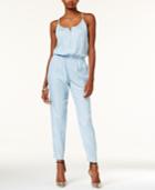 Guess Beaded Zip-front Jumpsuit