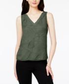 Bar Iii Textured V-neck Top, Only At Macy's