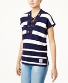 Tommy Hilfiger Cotton Striped Lace-up Tunic, Only At Macy's