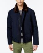 Tommy Hilfiger Men's Faux-fur-collar Officer Jacket