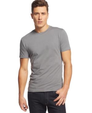 Alfani Big And Tall Solid Stretch Crew-neck T-shirt