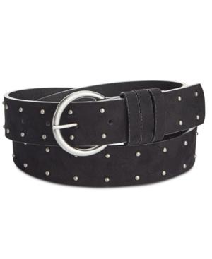 Style & Co. Faux Suede Pindot Studded Pants Belt, Only At Macy's