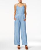 Maison Jules Sleeveless Chambray Jumpsuit, Only At Macy's