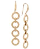Robert Lee Morris Soho Gold-tone Link Linear Drop Earrings