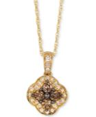 Le Vian Chocolatier Diamond 18 Pendant Necklace (1/3 Ct. T.w.) In 14k Gold