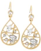 M. Haskell For Inc International Concepts Gold-tone Crystal Web Teardrop Earrings, Only At Macy's