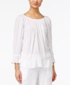Inc International Concepts Peasant Top, Only At Macy's