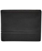 Fossil Men's Leather Wallet Watts Bifold With Flip Id