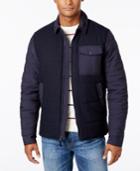 Tommy Hilfiger Men's Mixed-media Colorblocked Bomber Jacket
